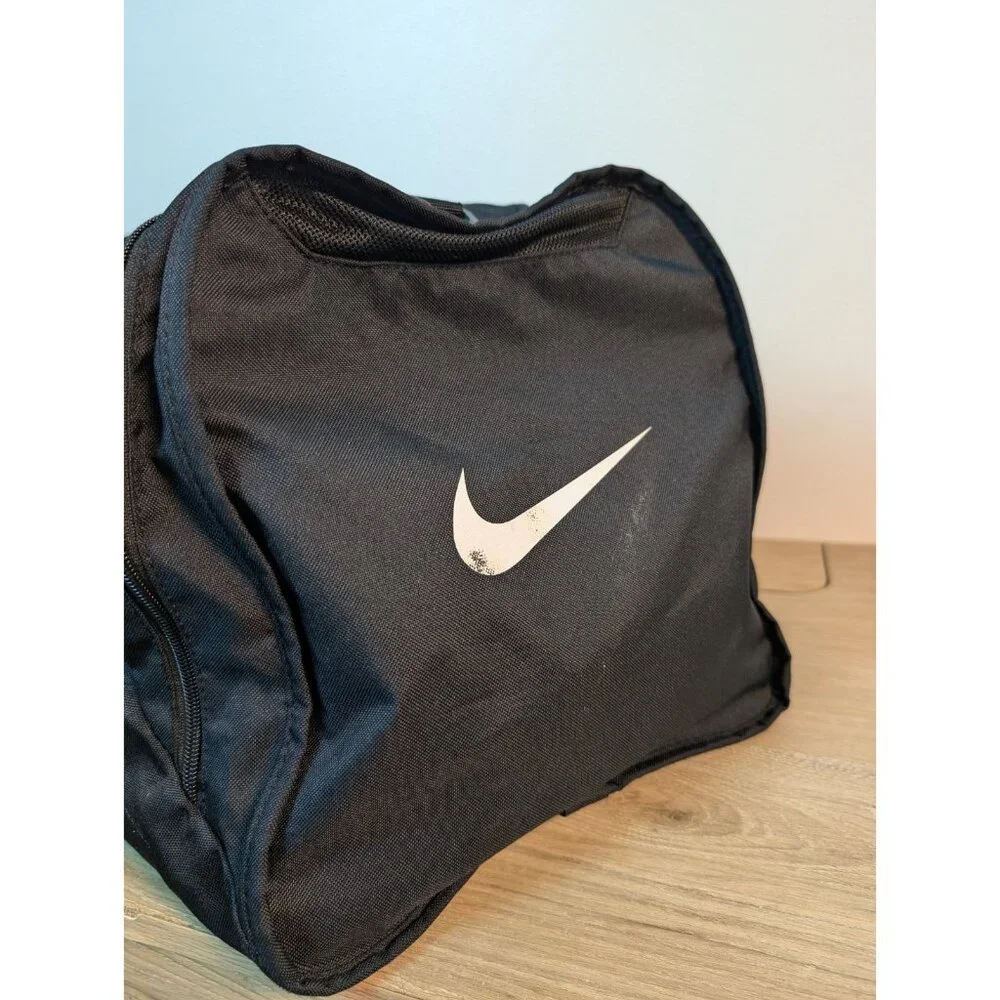 Nike Brasilia Duffel Bag - Black - Size Medium Faded Distressed Sports Training